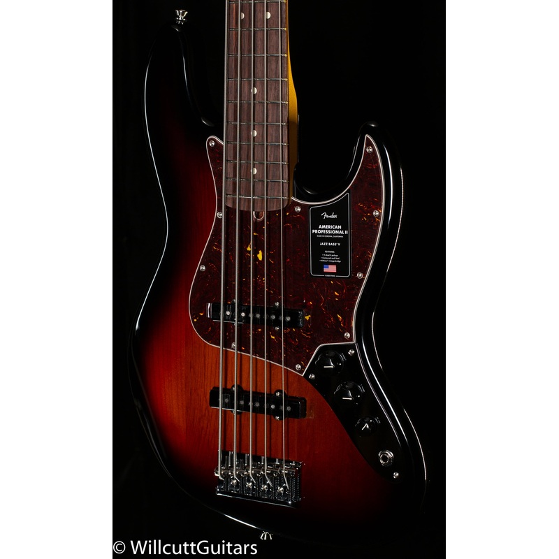 Fender American Professional II Jazz Bass V Rosewood Fingerboard 3-Color Sunburst (202)