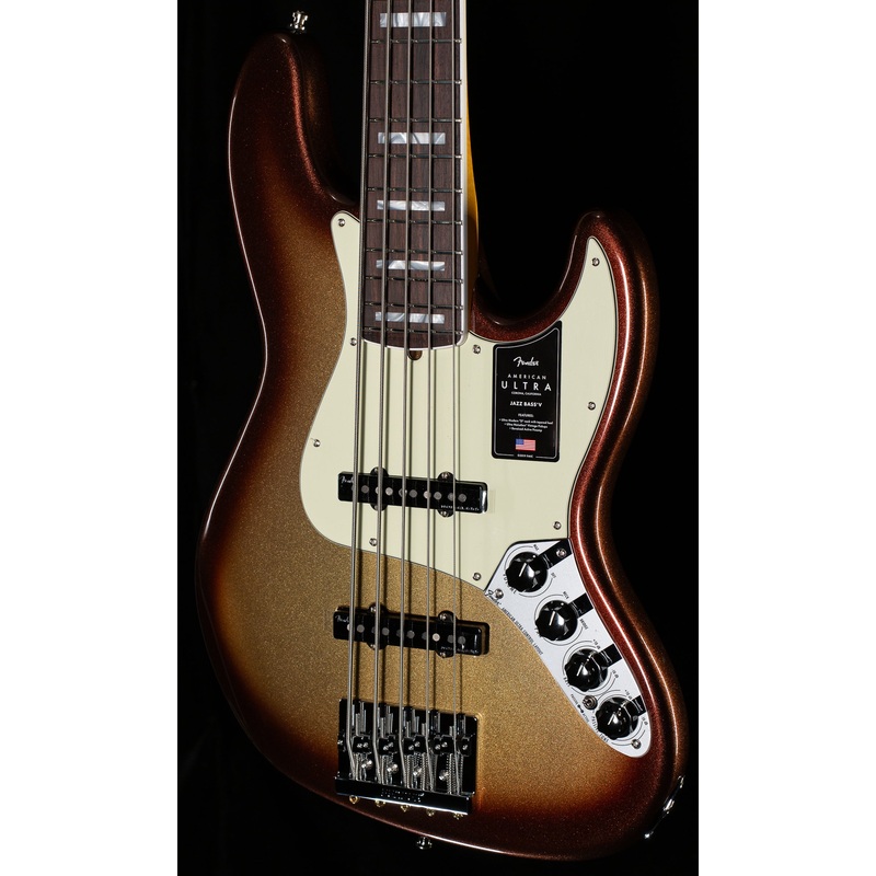 Fender American Ultra Jazz Bass V, Rosewood Fingerboard, Mocha Burst (946)