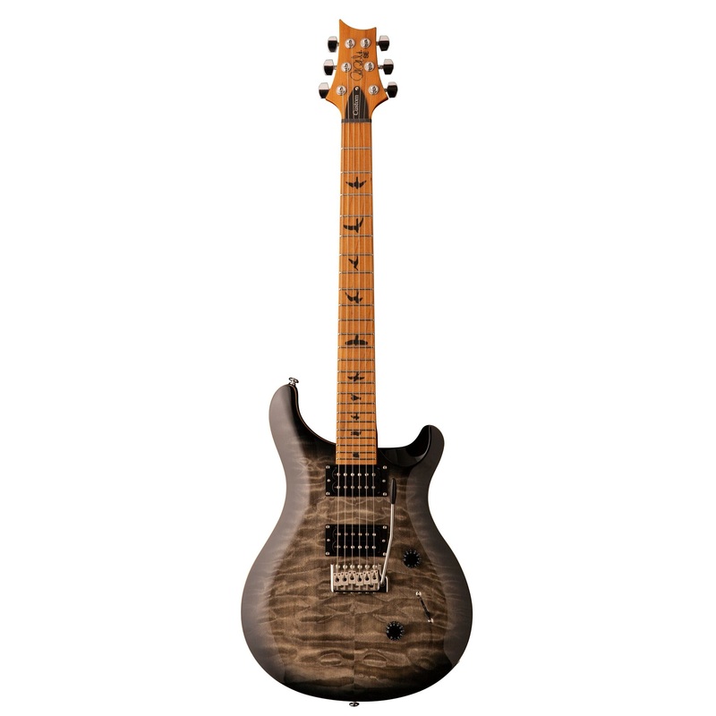 PRS SE Custom 24 Roasted Maple Limited - Charcoal Burst With Bag