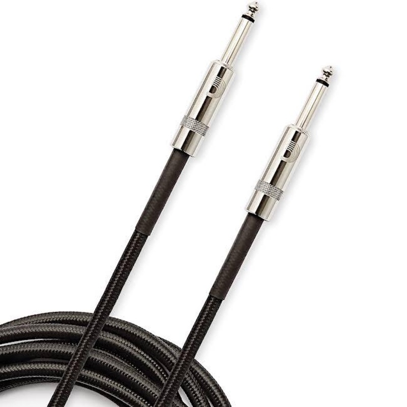 D'Addario PW-BG-15BK 15 foot Black Braided Instrument Cable