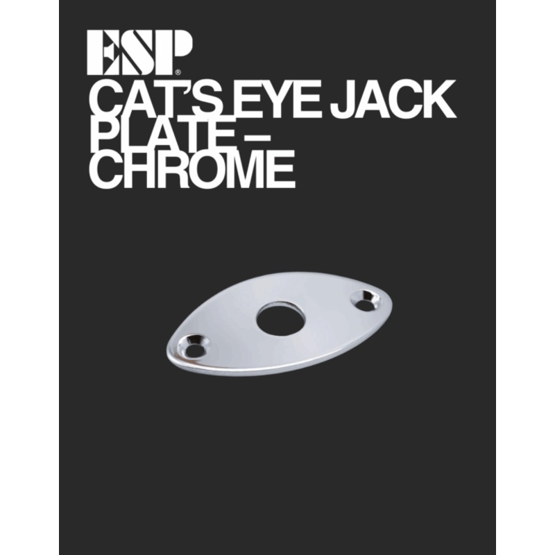 ESP Cat's Eye Jack Plate - Chrome