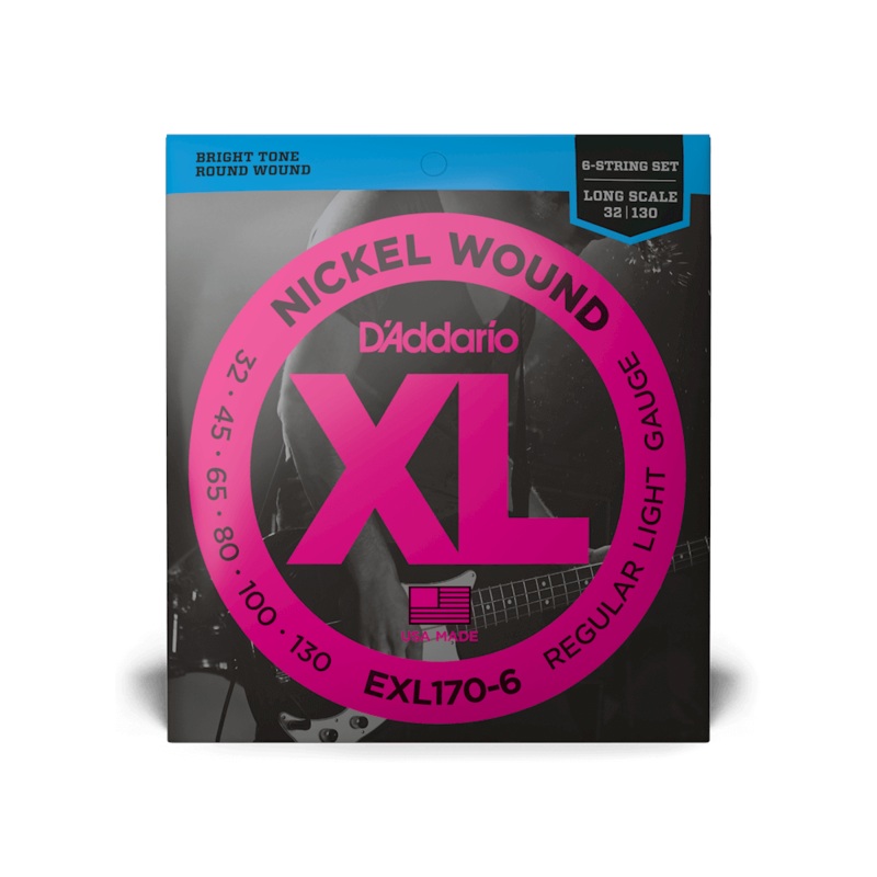D'Addario EXL170-6 Set Bass XL 32-130 Long Scale 6-string Strings