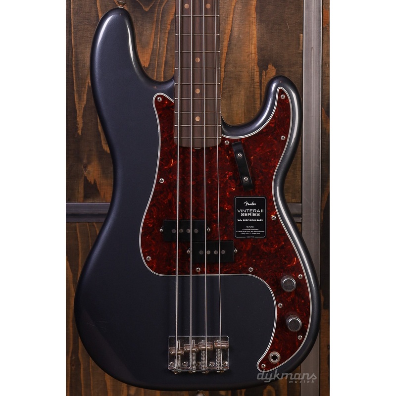 Fender Limited Edition Vintera II Road Worn '60s Precision Bass Charcoal Frost Metallic