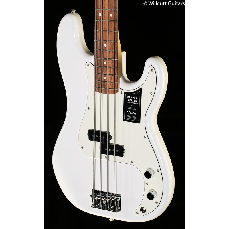 Fender Player Precision Bass Pau Ferro Fingerboard Polar White Bass Guitar