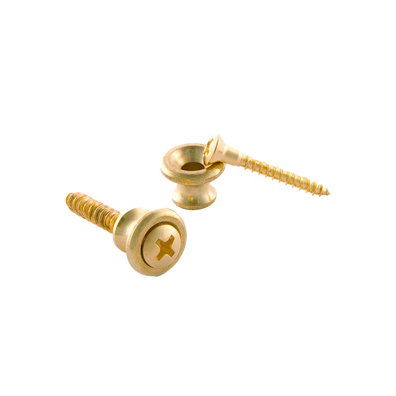 Gibson Strap Buttons, Brass, 2 pcs.