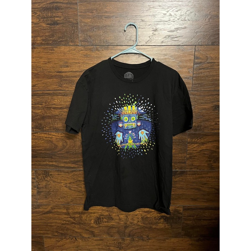 Santana T-shirt - Blessings and Miracles - Destressalizer -L Black
