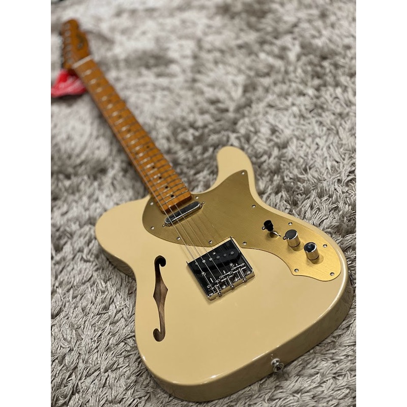 Squier FSR Classic Vibe 60s Telecaster Thinline with Maple FB in Desert Sand
