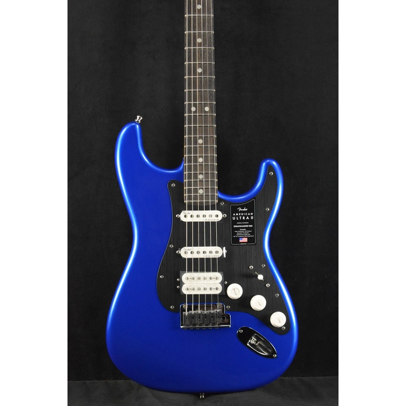 Fender American Ultra II Stratocaster HSS Noble Blue Ebony Fingerboard