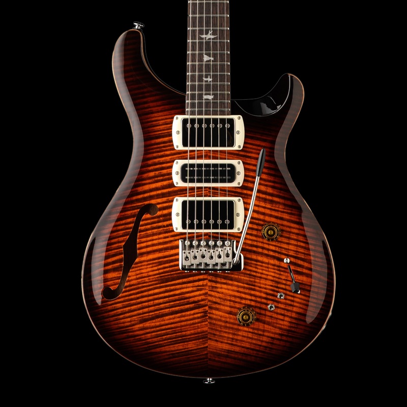 PRS SE Special Semi-Hollow Orange Tiger Smokeburst with Gig Bag
