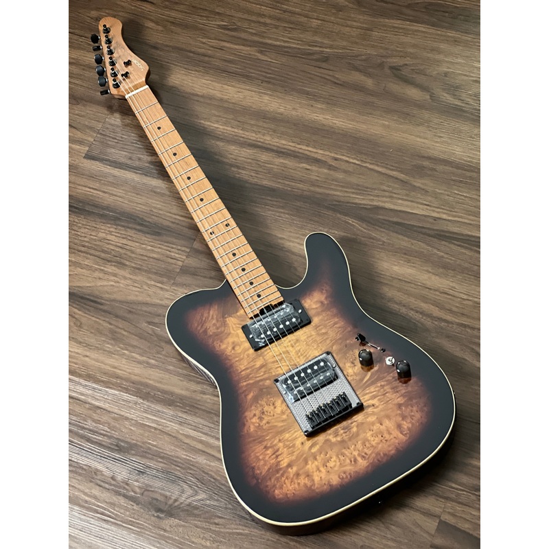 SQOE SETL650 HH Roasted Maple Series in Sunburst Burl
