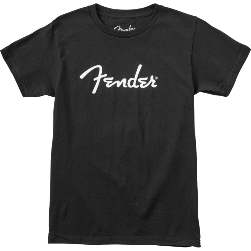 Fender Spaghetti Logo Tee Black Small