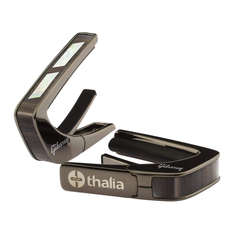 Gibson Split Parallelogram Rosewood Capo, Black Chrome, Exclusive