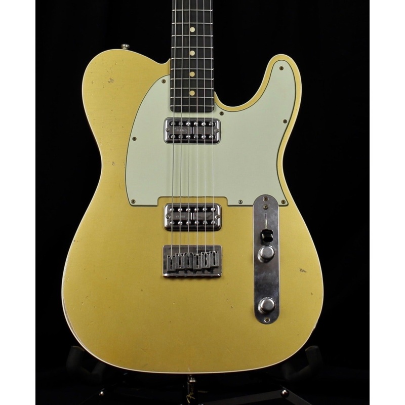 Pre Owned 2013 Fender Custom Shop Double TV Jones Relic Telecaster Gold Top OHSC & C of A