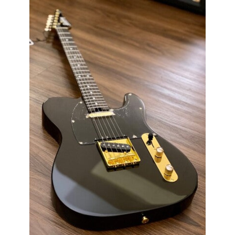 Soloking MT-1G MKII in Black Beauty with Gold Hardware and Roasted Maple Neck