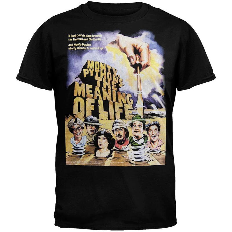 T-shirt Monty Python Movie Meaning of Life T-Shirt - M Black