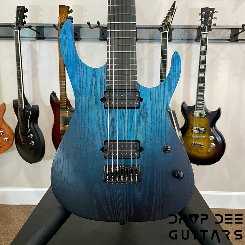 Aviator Predator 7 Pilot Edition 7-String Electric Guitar w/ Case Blue Black Fade