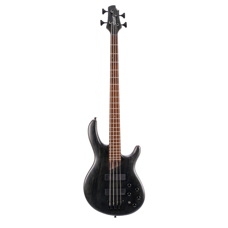 Cort Artisan Series B4 Element Bass Guitar, Open Pore Trans Black