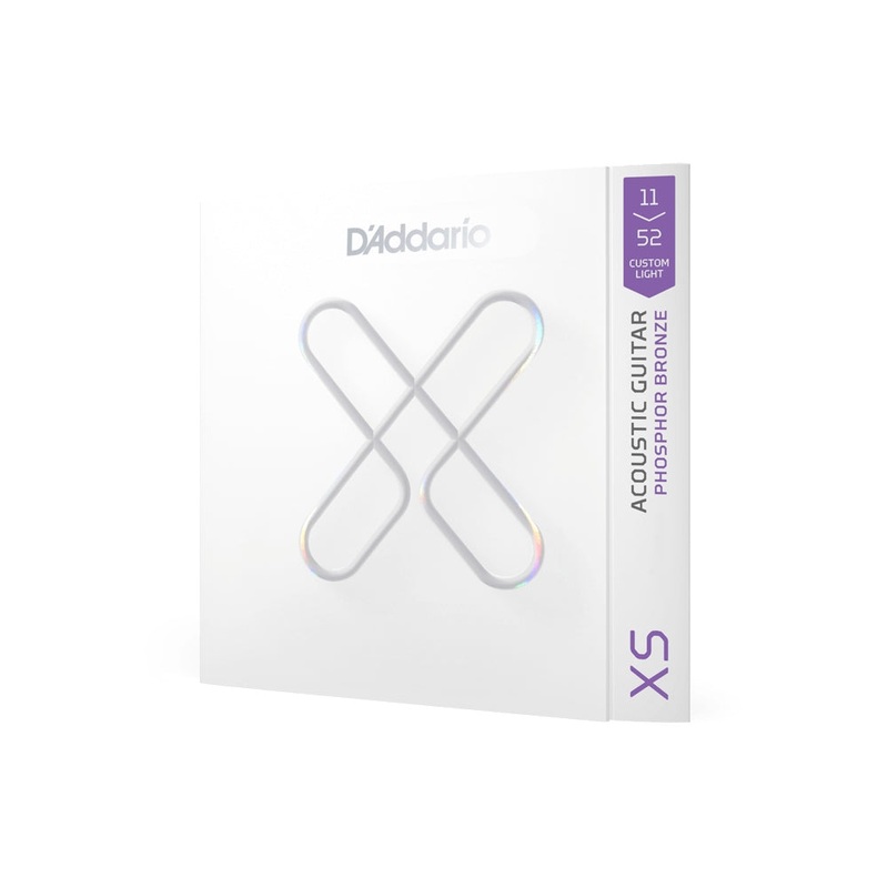 D'Addario XS Phosphor Bronze Acoustic Guitar Strings Custom Light (11-52)