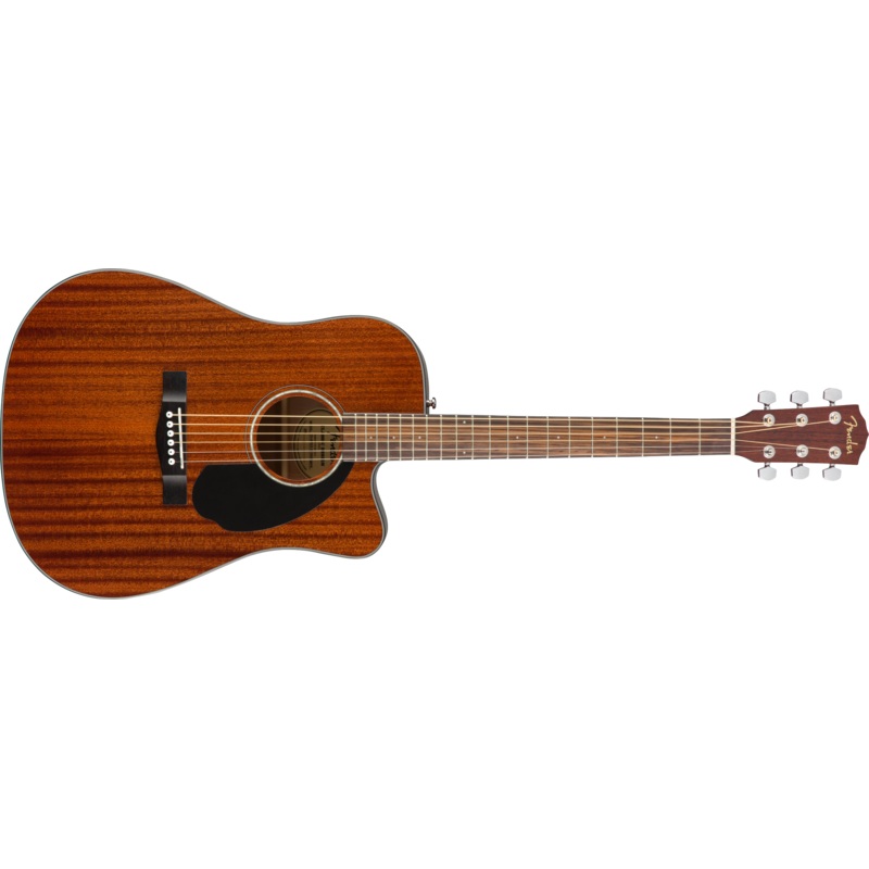 Fender CD-60SCE Dreadnought Acoustic-Electric, Walnut Fingerboard, All-Mahogany