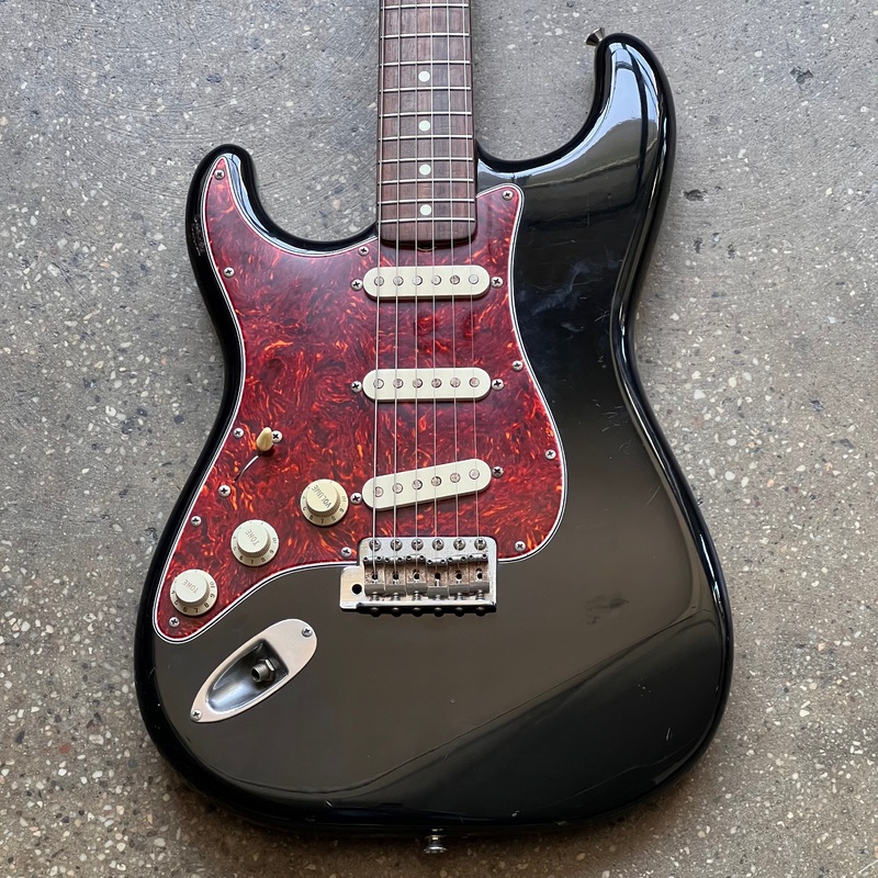 Squier ST-362 Stratocaster MIJ Left-Handed 1980s - Black
