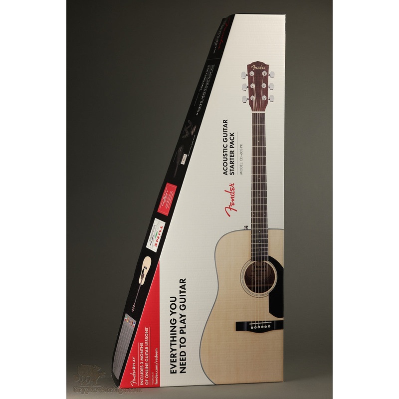 Fender CD-60S Dreadnought Pack V2, Natural - New
