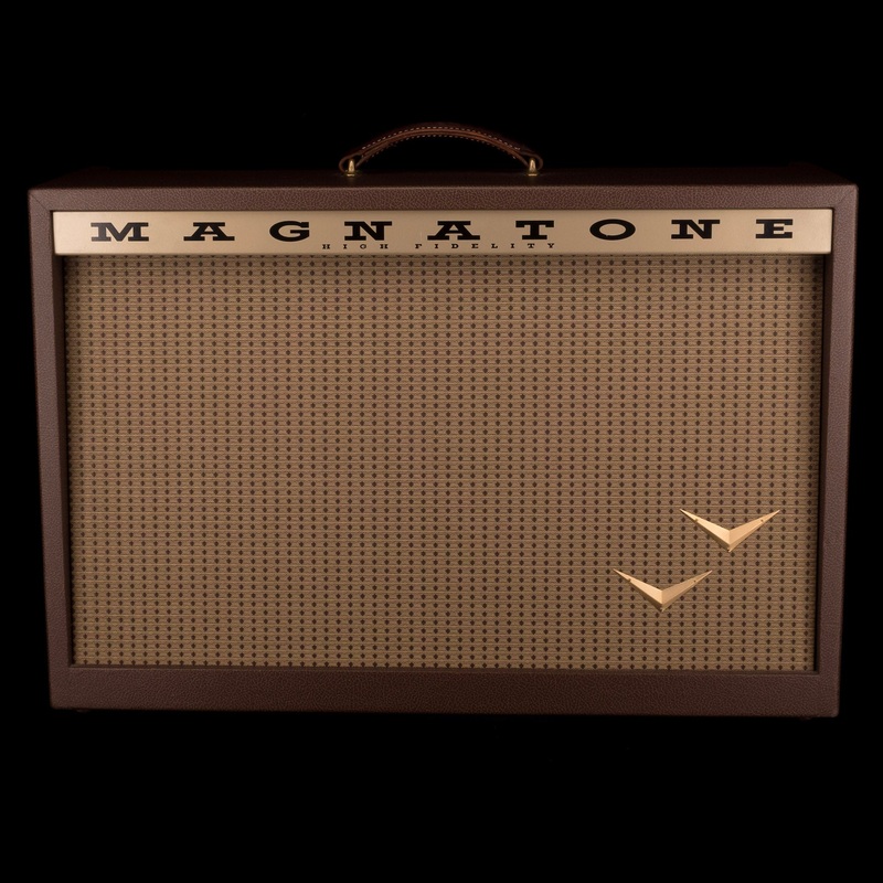 Pre Owned Magnatone Twilighter Stereo 2x12 Brown Guitar Amp Combo