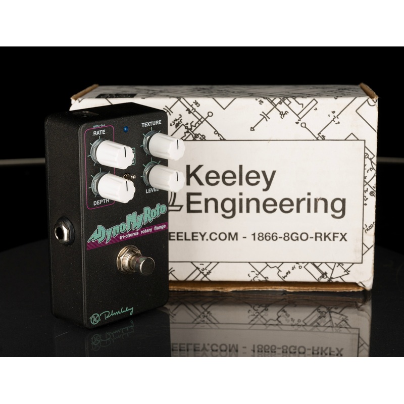 Used Keeley Dyno My Roto "80's Tri Chorus, Rotoflange, Rotary Pedal" Pedal With Box