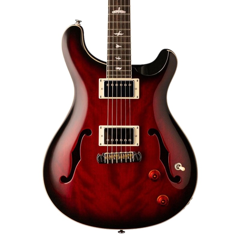 PRS SE Hollowbody Standard Fire Red Burst Electric Guitar