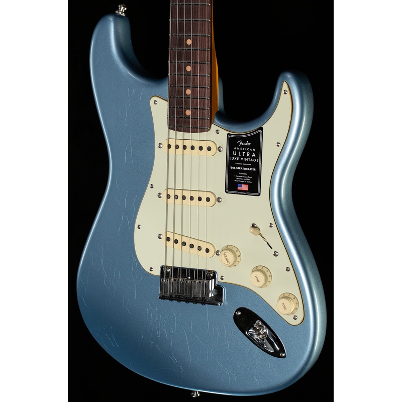 Fender American Ultra Luxe Vintage '60s Stratocaster Rosewood Fingerboard Ice Blue Metallic (752)