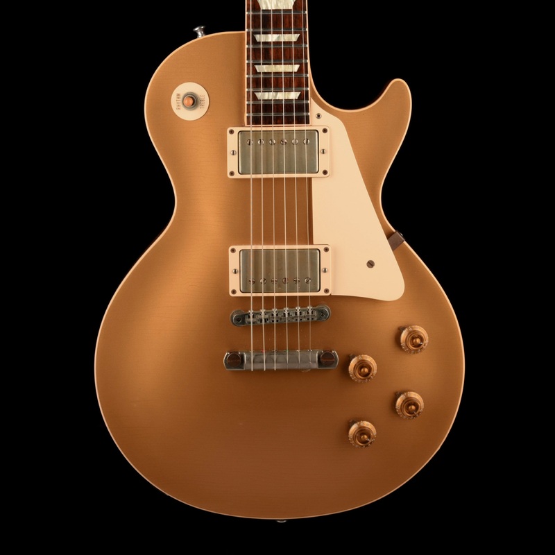 Pre Owned 2012 Gibson Custom Shop 57 Les Paul Reissue Aged Gold Top With OHSC