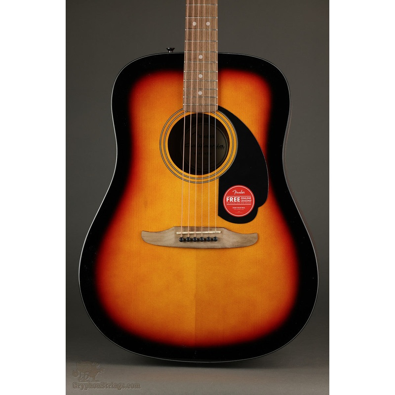 Fender California Standard Redondo, Spruce Top, Black Pickguard, 3-Color Sunburst - New
