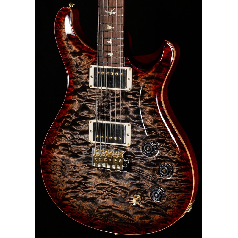 PRS Wood Library Willcutt Exclusive DGT Quilt Maple Charcoal Cherry Burst 10 Top (910)