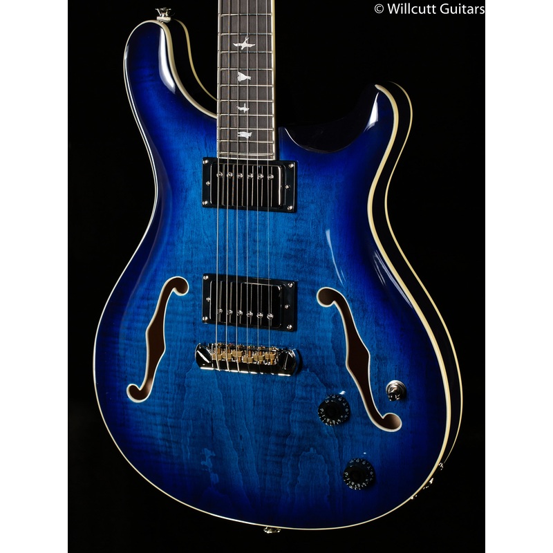 2022 PRS SE Hollowbody II Maple Top/Back Faded Blue Burst (074)