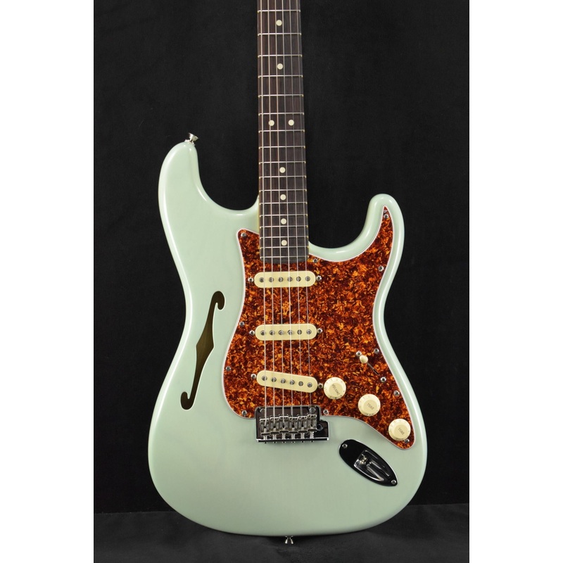 Fender American Professional II Stratocaster Thinline Transparent Surf Green Rosewood Fingerboard