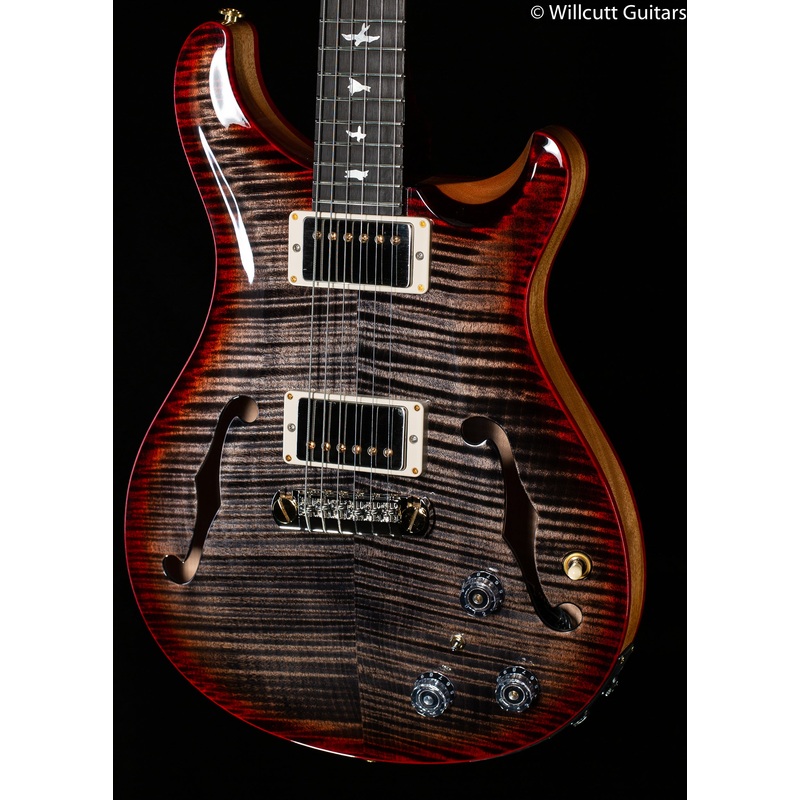 PRS Hollowbody II Piezo Wood Library Edition Charcoal Cherry Wrapburst