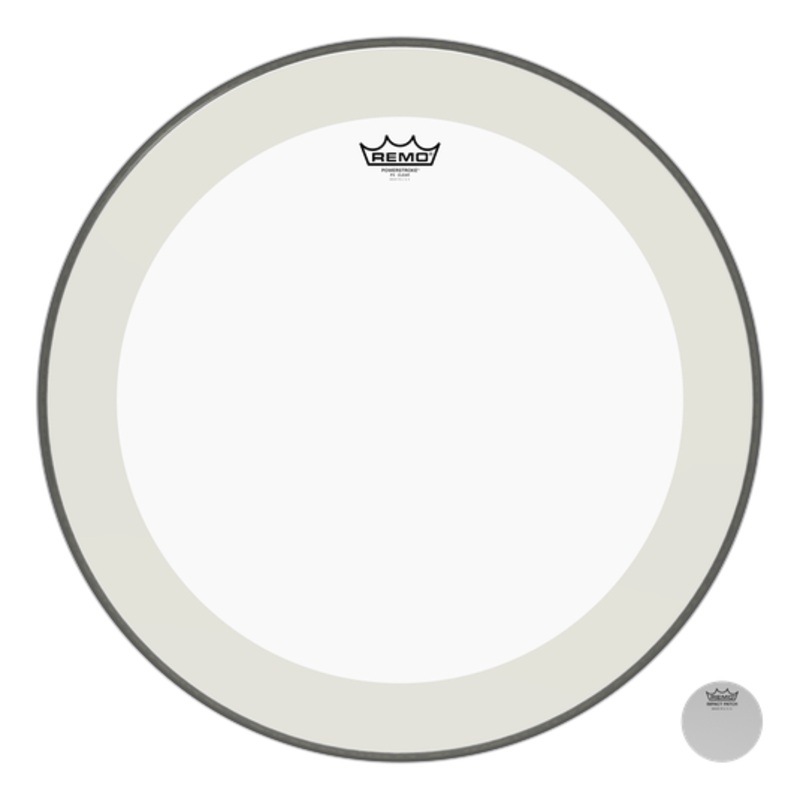 REMO P41322-C2 22" Powerstroke 4 Clear Bass Drumhead