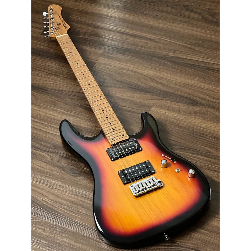 SQOE SEIB450 HH Roasted Maple Series in 3-Tone Sunburst