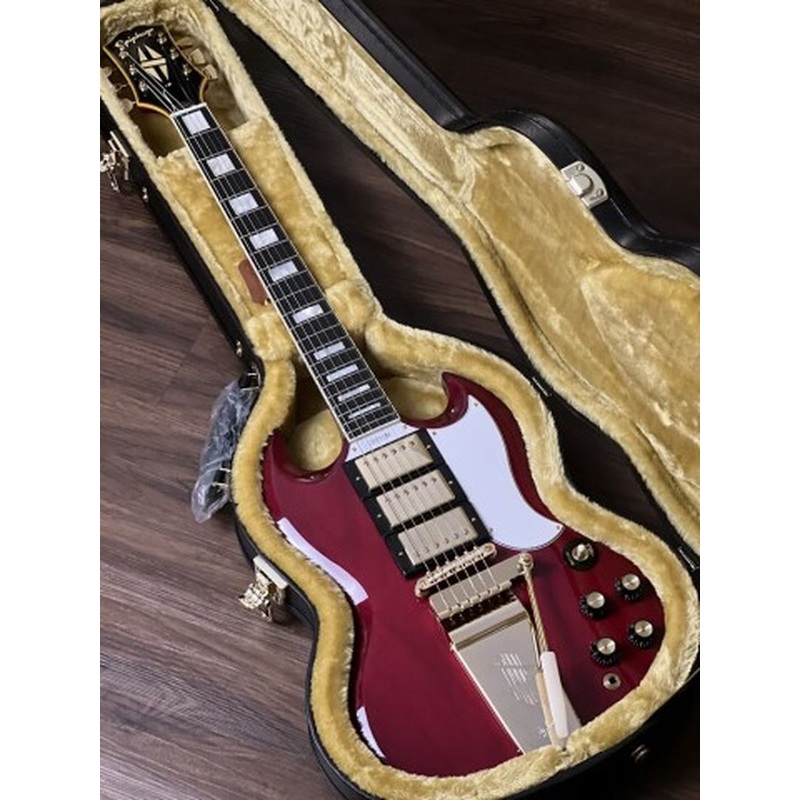 Epiphone Joe Bonamassa 1963 SG Custom in Dark Wine Red Incl. Hardcase