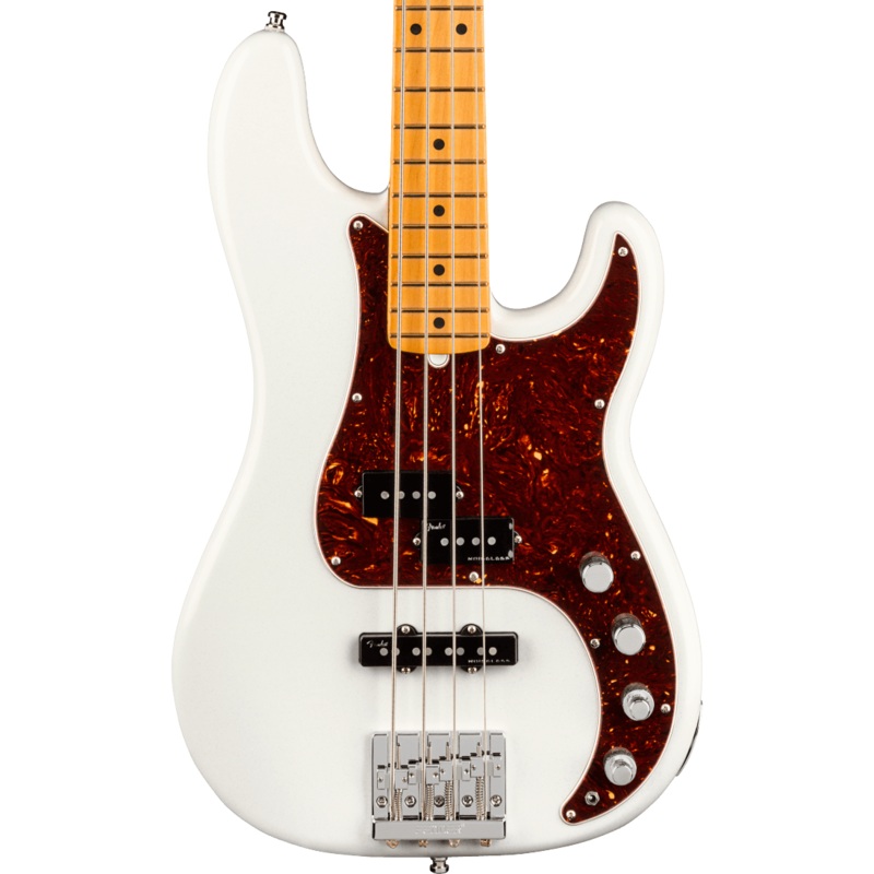 Fender American Ultra Precision Bass Maple Fingerboard Arctic Pearl With Case