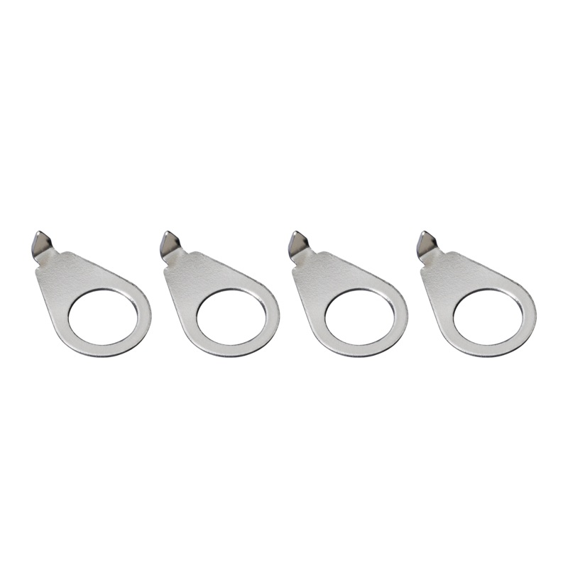 Gibson Historic Reissue Dial Pointers, Nickel, 4 pack, Exclusive