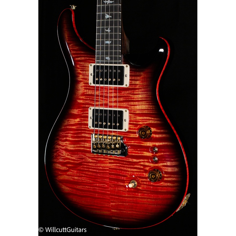 PRS Wood Library Custom 24-08 Blood Orange Smokeburst 10 Top Rosewood Neck (948)
