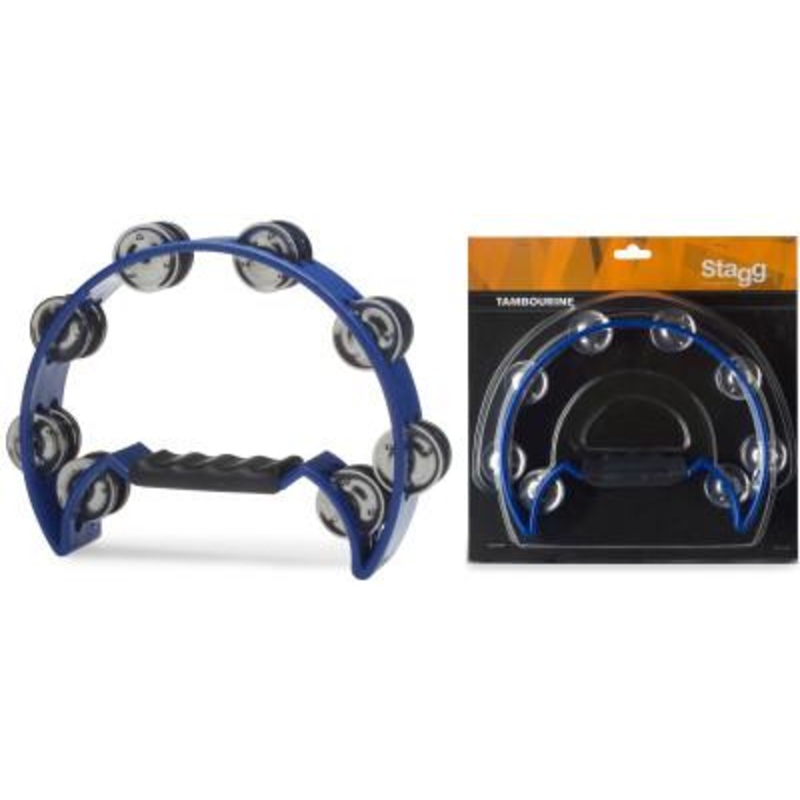 Stagg TAB-2BL Blue Plastic Crecent Tambourine