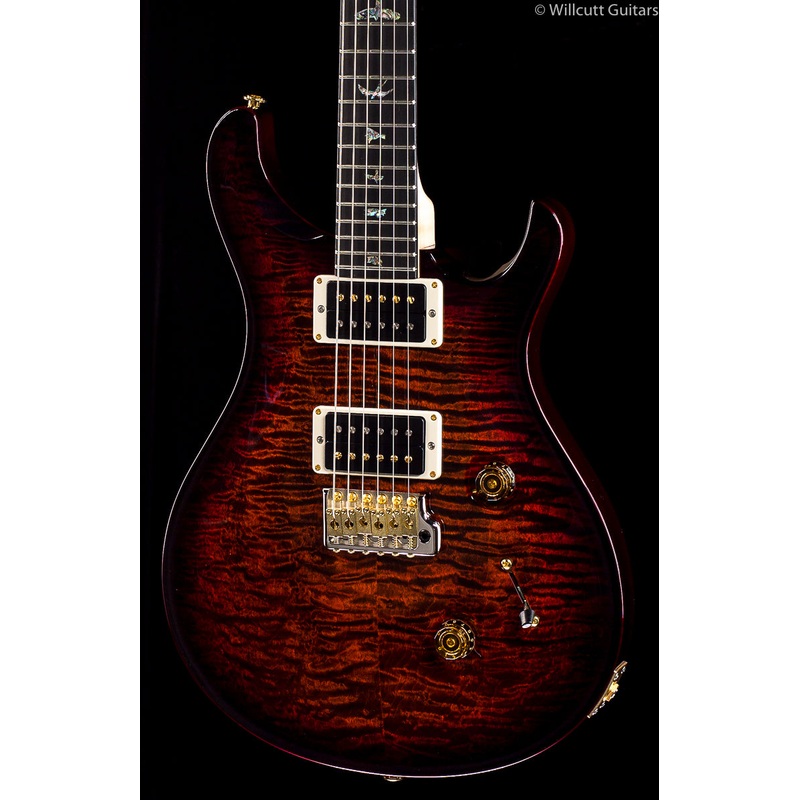 PRS Custom 24 Artist Package Orange Tiger Smoke Burst Flame Maple Neck (599)