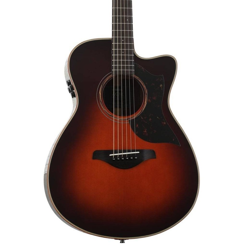 Yamaha AC3R ARE Concert Cutaway Acoustic Electric Guitar Tobacco Brown Sunburst
