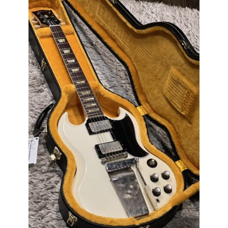 Gibson Custom Shop 1963 SG Standard W/ Maestro Vintage Gloss Polaris White