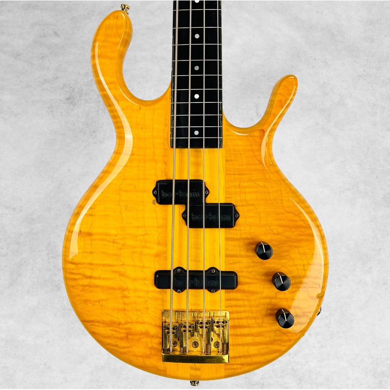Pedulla Buzz Bass 4-String Fretless 1988 - Transparent Amber