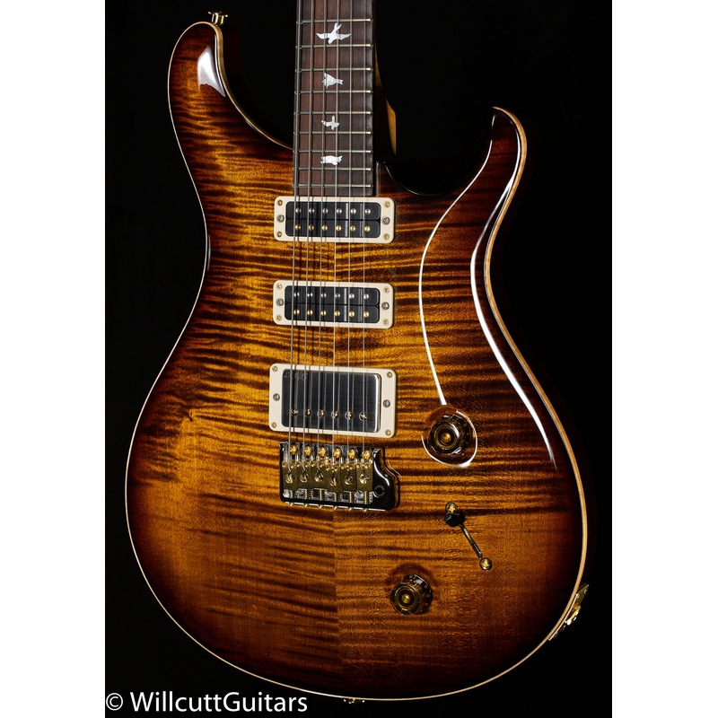 PRS Wood Library Studio Black Gold Burst 10 Top Torrefied Maple Neck (848)