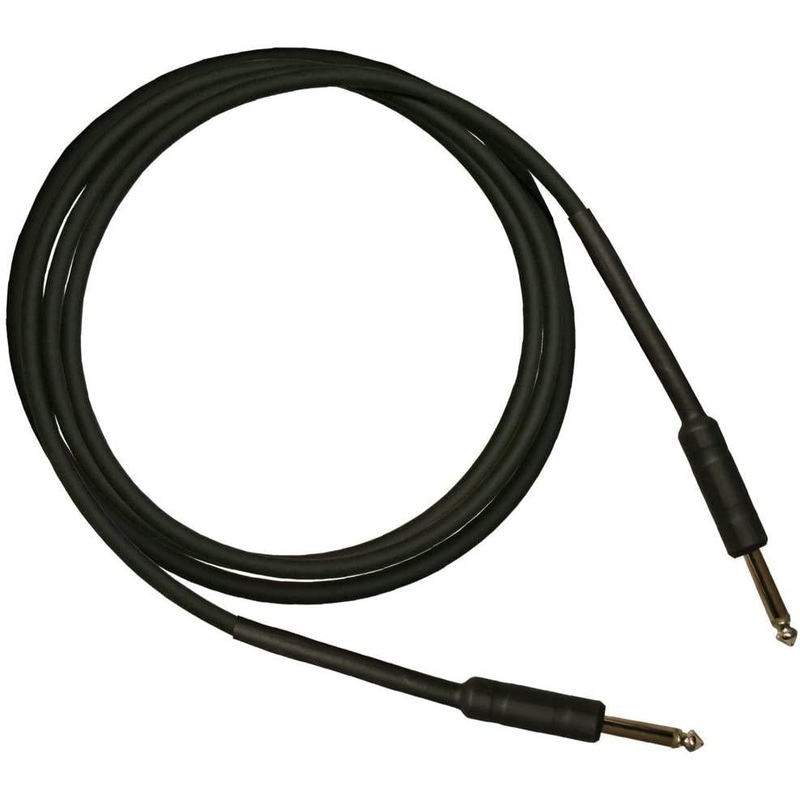 RapcoHorizon G1S-10-1 10 Foot Black Instrument Cable 1/4" - 1/4" with Straight Heat Shrink Ends