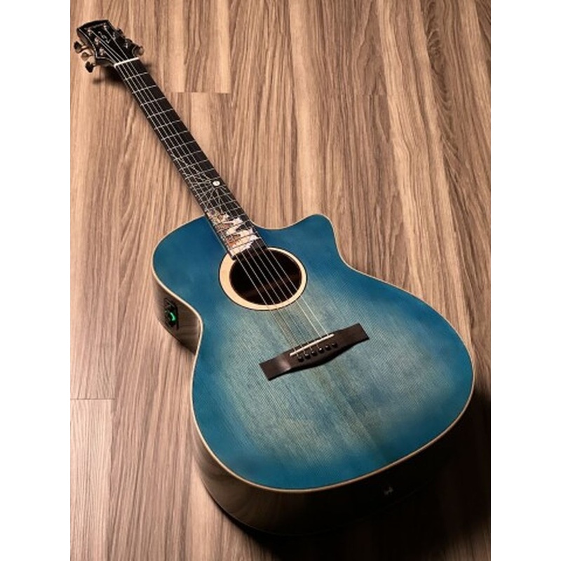 SQOE Spain SQ-PFZL-BL TransAcoustic with Effects in Blue Burst