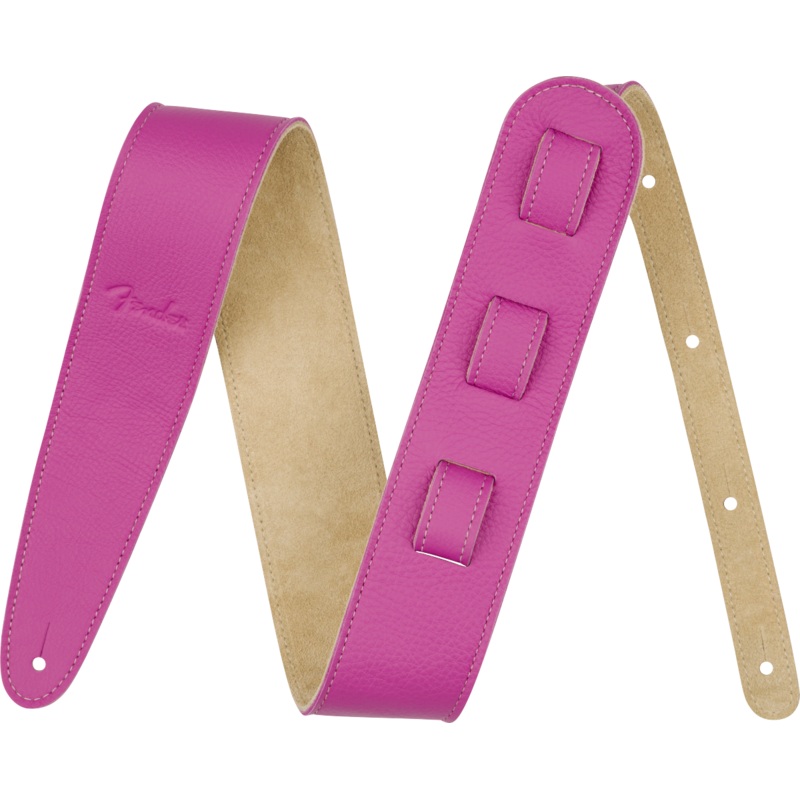 Fender Limited Leather Strap, Bubblegum